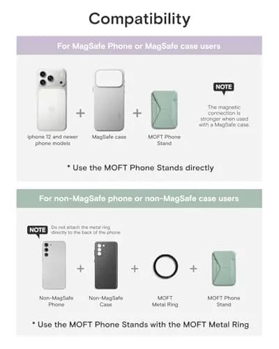 MOFT Magnetic Wallet Stand for iPhone 12-17 Series | Seafoam, 6.6cm x 9.7cm x 0.55cm | MagSafe Compatible, 3-Angle Stand thumbnail 8