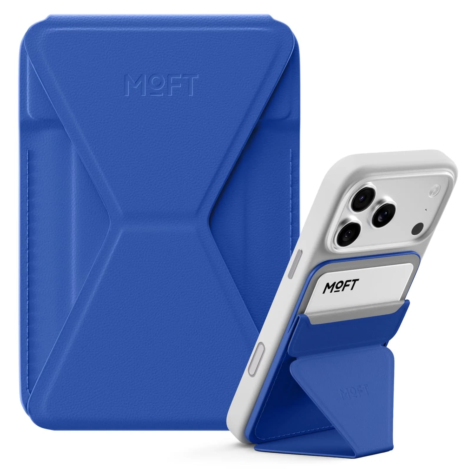 MOFT Magnetic Wallet Stand for iPhone 12-17 Series | Sapphire | 6.6cm (2.6in) x 9.7cm (3.8in) x 0.55cm (0.2in) - main product image