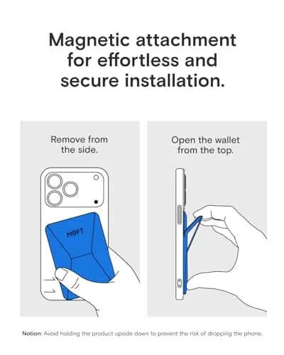 MOFT Magnetic Wallet Stand for iPhone 12-17 Series | Sapphire | 6.6cm (2.6in) x 9.7cm (3.8in) x 0.55cm (0.2in) thumbnail 9