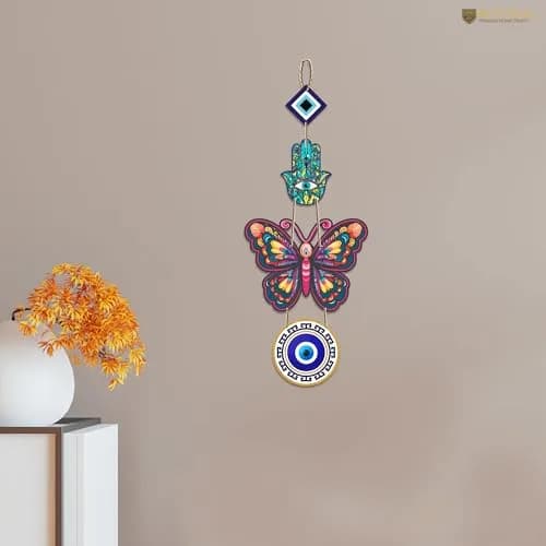 Artvibes Designer Butterfly Wooden Wall Hanging 51cm (20") | Modern Artwork for Living Room & Home Decor thumbnail 2