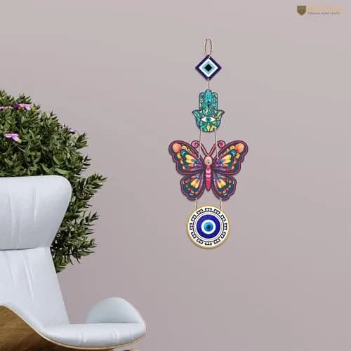Artvibes Designer Butterfly Wooden Wall Hanging 51cm (20") | Modern Artwork for Living Room & Home Decor thumbnail 3
