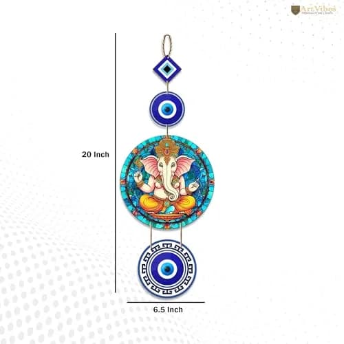 Artvibes Attractive Design Wooden Wall Hanging 51cm (20.1") | Eye-Catching Abstract Art for Living Rooms thumbnail 4