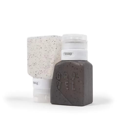 Gravel 3 oz Silicone Travel Bottles | TSA Approved Leakproof Reusable Toiletry Containers thumbnail 6