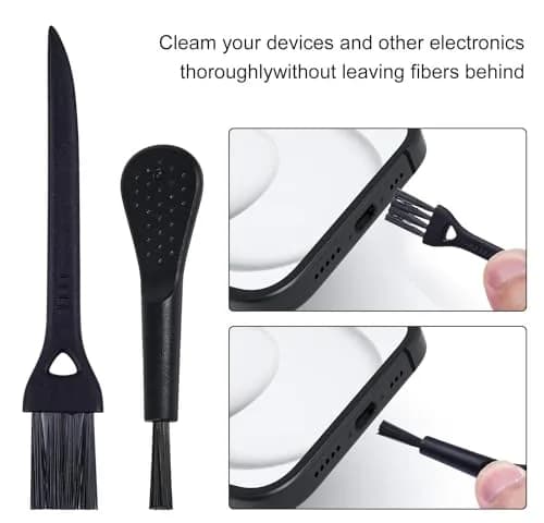 iKammo 20 Pcs Lightning Port Dust Plugs with 2 Cleaning Brushes | Protects iPhone Charging Ports thumbnail 5