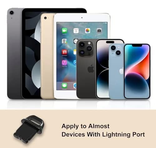 iKammo 20 Pcs Lightning Port Dust Plugs with 2 Cleaning Brushes | Protects iPhone Charging Ports thumbnail 6