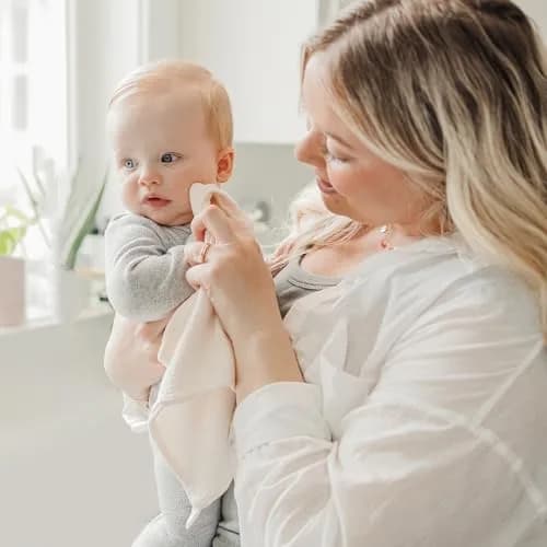 Konssy Baby Muslin Washcloths 11x11 in | Ultra-Soft & Absorbent Cotton, 7 Pack for Newborns & Infants thumbnail 4