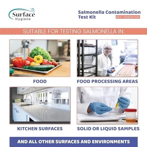 Surface Hygiene Salmonella Test Kit for Foods and Surfaces, 1 Test | Detects Contamination in 5 Minutes thumbnail 4