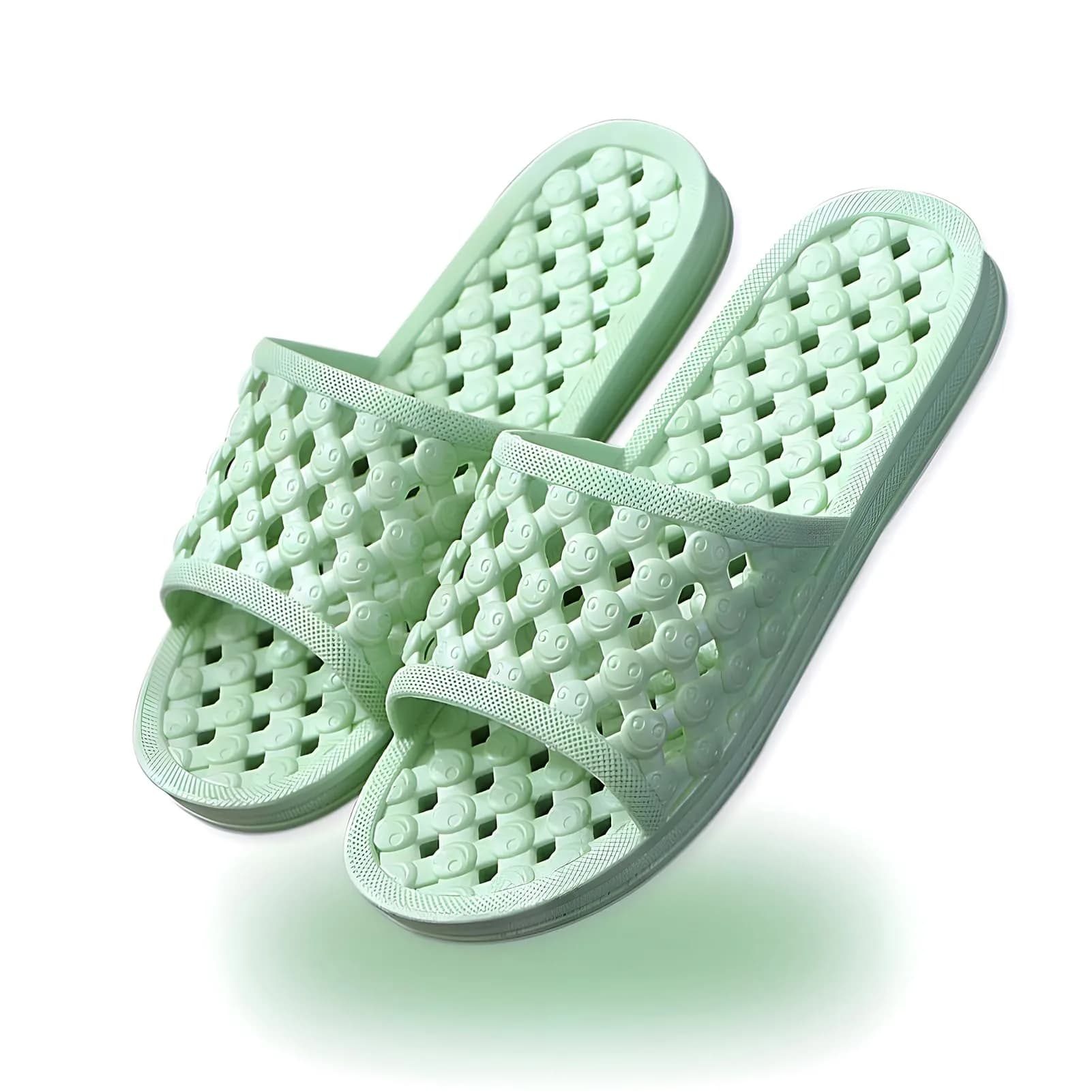 AYYDMY Shower Shoes Quick Drying Slippers for Men Women | Cloud-Soft, Non-Slip, Lightweight (235mm/245mm) — Green