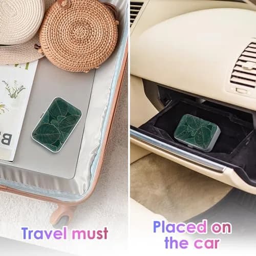 Gerkia Dental Floss Portable Case, Easy to Store Floss Picks of Various Sizes, Portable Dental Floss Dispenser is Perfect for Travelling, Hotels, Dinners, Appointments.Emerald Green Leaf | Compact Travel Organizer thumbnail 7
