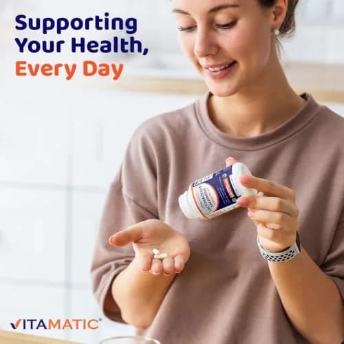 Vitamatic Lactobacillus Salivarius 2 Billion per Capsule | Digestive Support with Prebiotic Fiber (60 Count) thumbnail 4