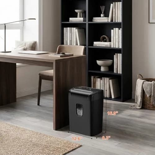 Bonsaii 15-Sheet Cross Cut Paper Shredder 6.67 kg (14.7 lb) | P-4 Security Level, 10-Min Run Time, Shreds CDs & Credit Cards thumbnail 8