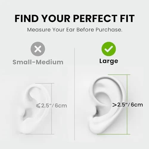 Avantree Resolve USB-C Wired Open-Ear Earbuds with Mic & Over-Ear Hook, Large Size (4ft Cable) | Hear Your Surroundings thumbnail 2