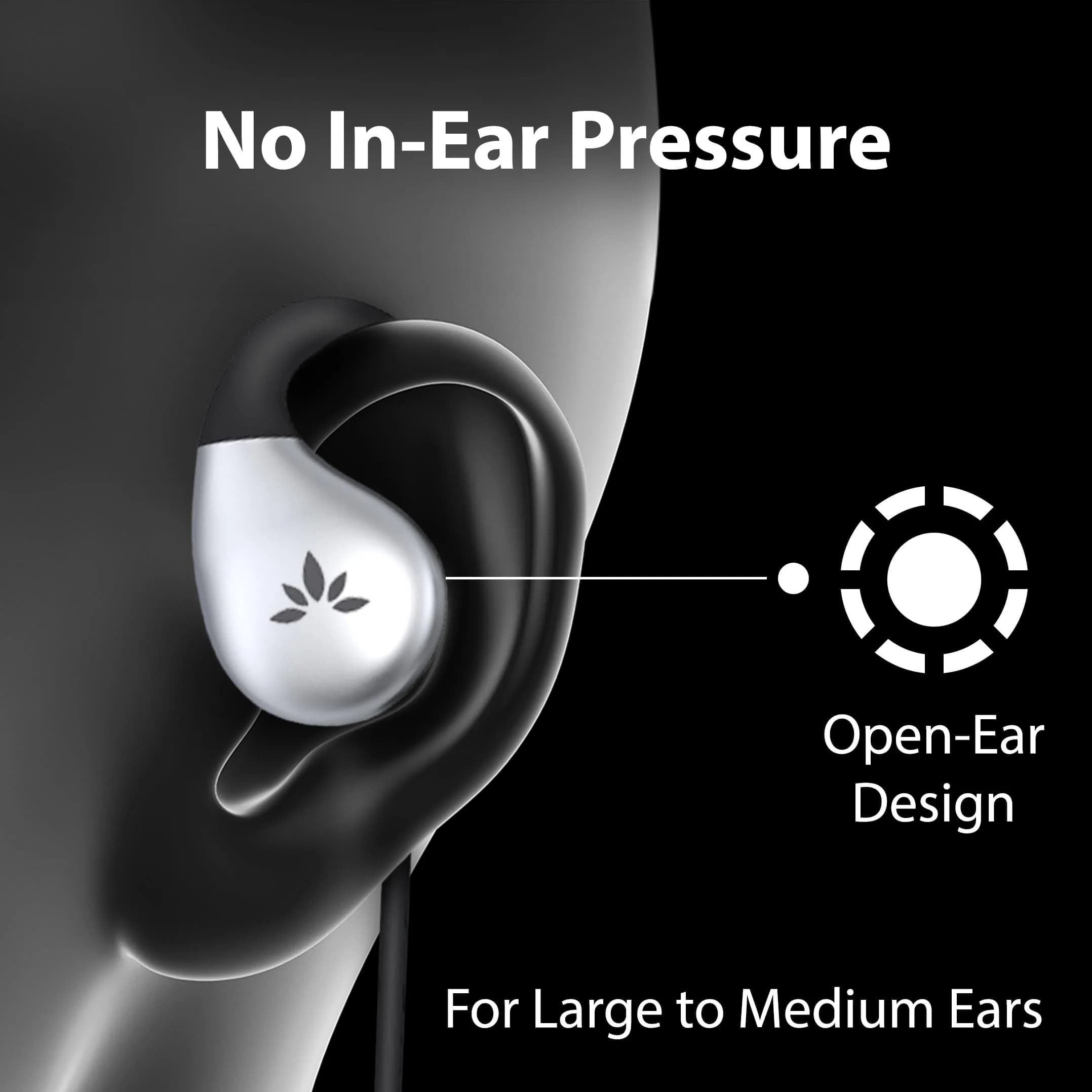 Avantree Resolve USB-C Wired Open-Ear Earbuds with Mic & Large Over-Ear Hook - view 3