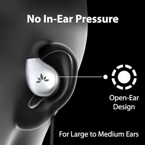 Avantree Resolve USB-C Wired Open-Ear Earbuds with Mic & Over-Ear Hook, Large Size (4ft Cable) | Hear Your Surroundings thumbnail 3