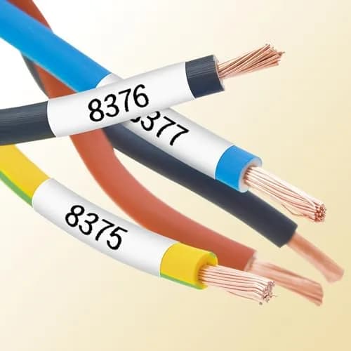 Casio XR-9HSWE1 Label Writer Heat Shrink Tube Tape, 0.2 inch (5 mm), White | Electrical Wiring Management thumbnail 3
