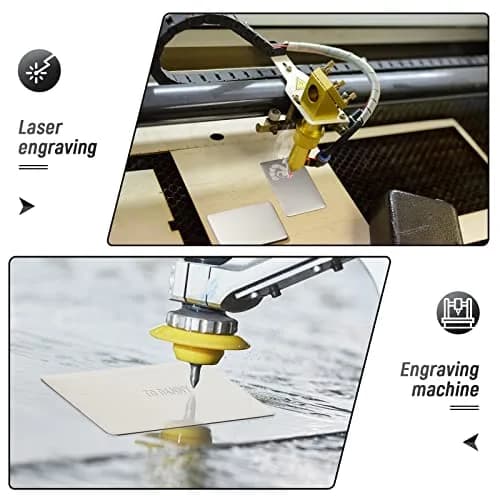 Yunsailing Stainless Steel Business Cards 86 x 54 mm | DIY Metal Card for Office & Gift (0.4 mm) thumbnail 4
