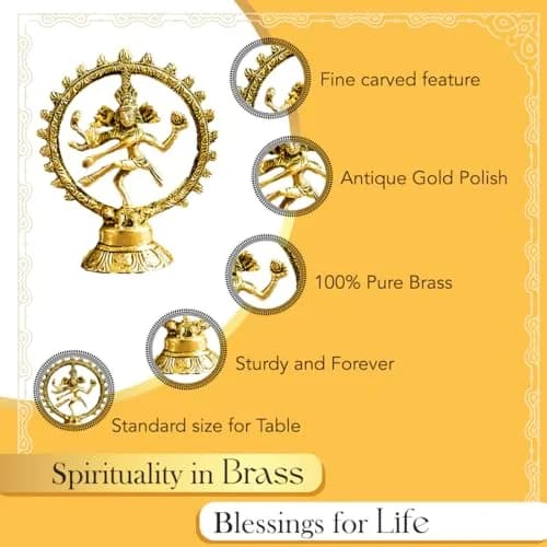 Ekhasa Brass Shiv Linga Statue for Home Decor, Puja Room, Office Desk | 70mm (2.75 in) | Traditional Religious Idol thumbnail 4