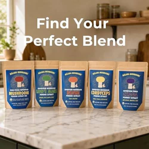 Malama Organic 8-Mushroom Powder Blend thumbnail 7