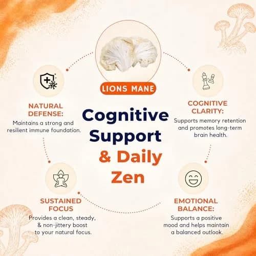Malama Organic Lions Mane Mushroom Extract Powder, 3.5 oz | Supports Memory & Focus thumbnail 3