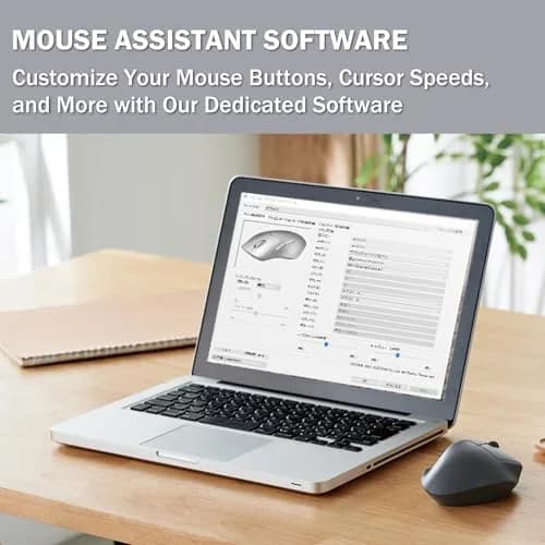 ELECOM EX-G Left Hand Wired USB Ergonomic Mouse, Silent Click, 2000DPI, 5 Buttons, BlueLED Sensor, M-XGM31UBSKBK thumbnail 8