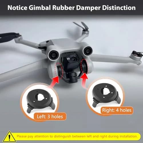 HBIHGHHONG Gimbal Shock Absorption Rubber Dampers for DJI Mini 3 Pro/Mini 3 with Repair Tools (Left & Right Rubber) thumbnail 4