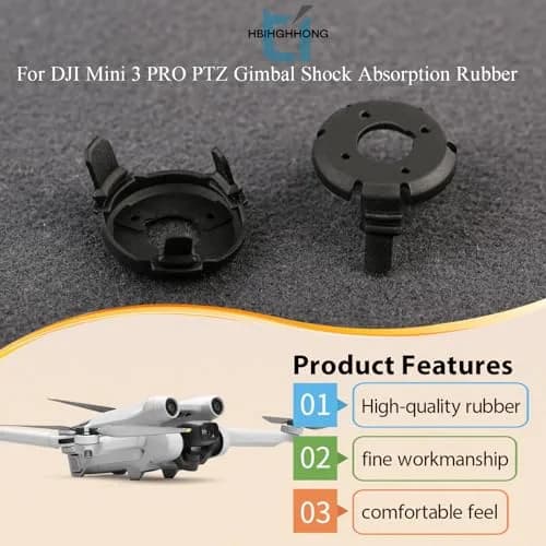 HBIHGHHONG Gimbal Shock Absorption Rubber Dampers for DJI Mini 3 Pro/Mini 3 with Repair Tools (Left & Right Rubber) thumbnail 2