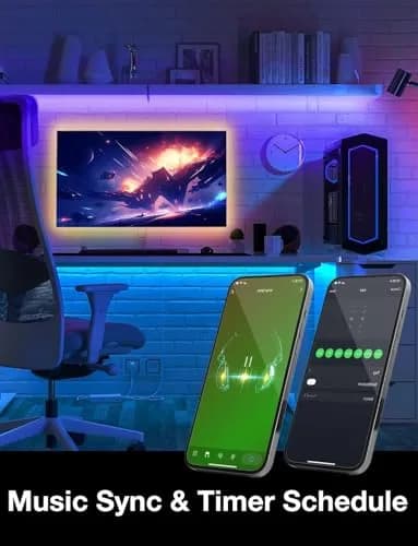 DAYBETTER Smart WiFi LED Strip Lights 100ft (30.48m) | Voice Control with Alexa & Google Assistant thumbnail 4