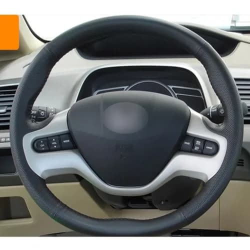 AEETUED Carbon Fiber Style Steering Wheel Trim Cover for Honda Civic 2006-2011 (Silvery) thumbnail 3