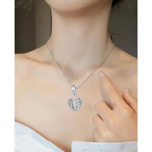NARTGO Guardian Angel Wings Dangle Charm 4.5mm-5.0mm Hole | Compatible with Pandora Bracelets thumbnail 6