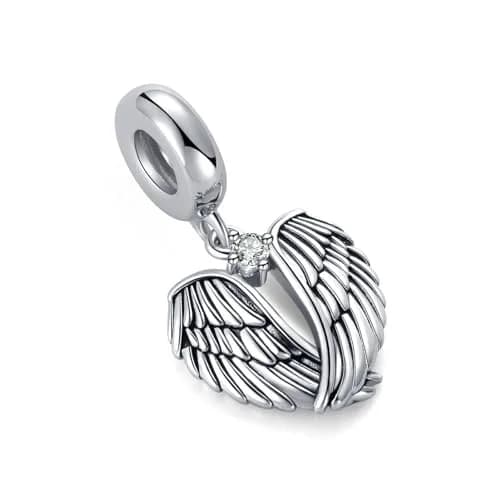 NARTGO Guardian Angel Wings Dangle Charm 4.5mm-5.0mm Hole | Compatible with Pandora Bracelets thumbnail 2