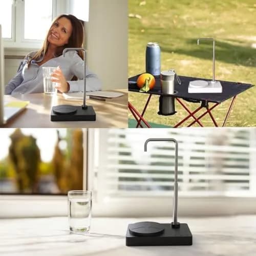 DeiryuRay Water Dispenser Intelligent Desktop Portable 1800mAh Battery | Adjustable Spout & Auto Memory thumbnail 6