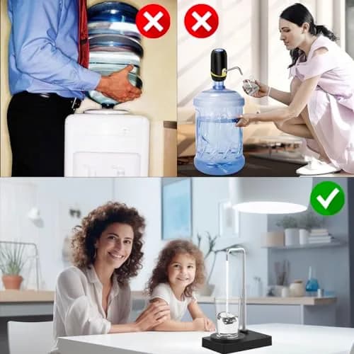 DeiryuRay Water Dispenser Intelligent Desktop Portable 1800mAh Battery | Adjustable Spout & Auto Memory thumbnail 3