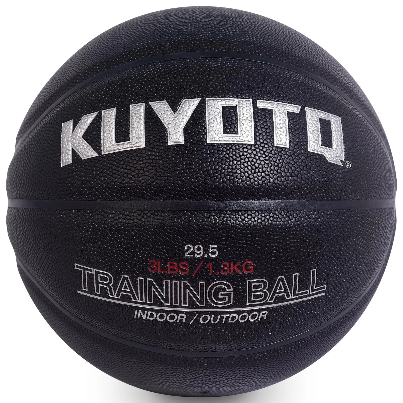 KUYOTQ 3lbs (1.36kg) Weighted Training Basketball Size 7 | Official Size Composite Leather Indoor/Outdoor - main product image
