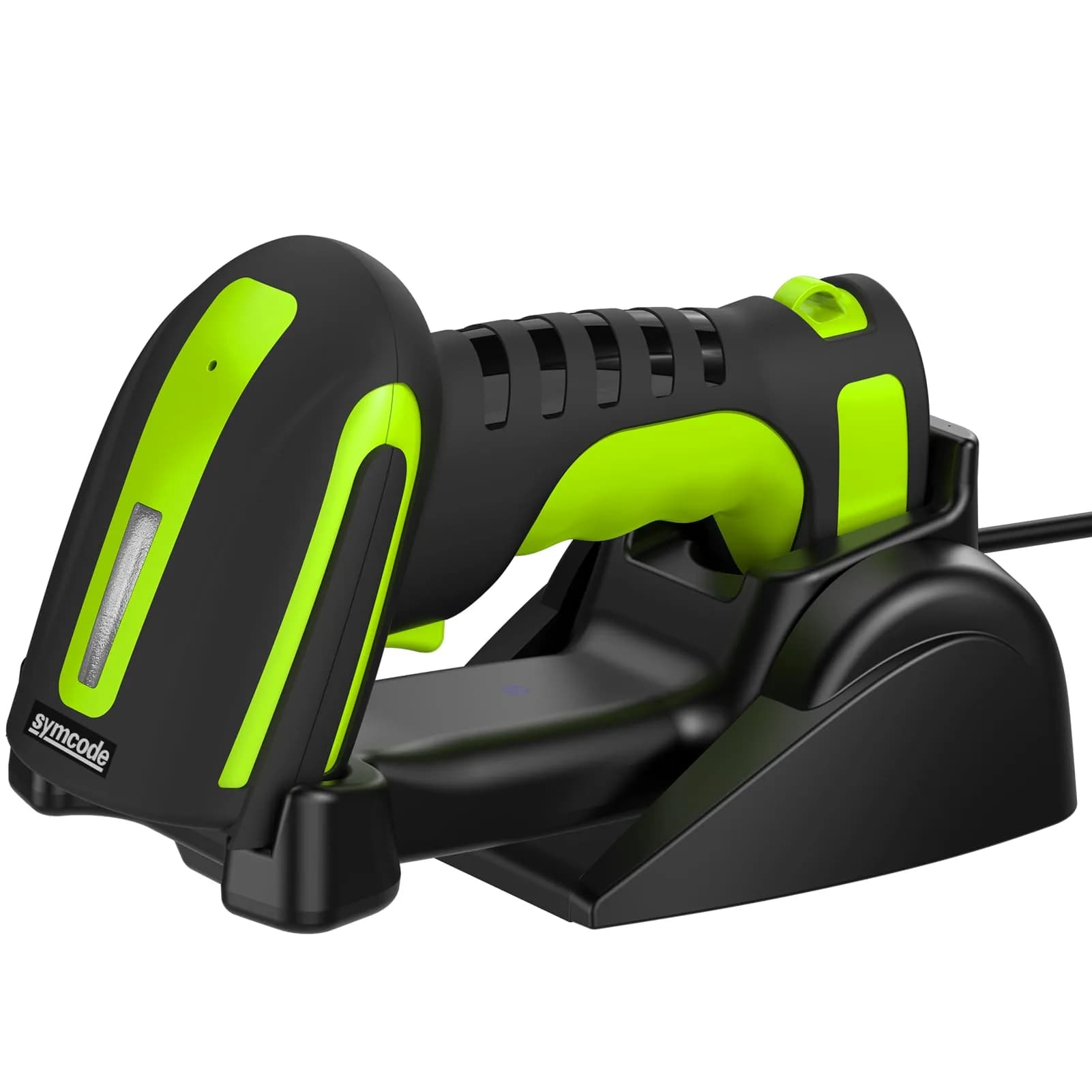 Symcode Bluetooth 2D QR Barcode Scanner with Stand | Waterproof & Dustproof, 30H Battery, Wireless & Wired Connectivity - main product image