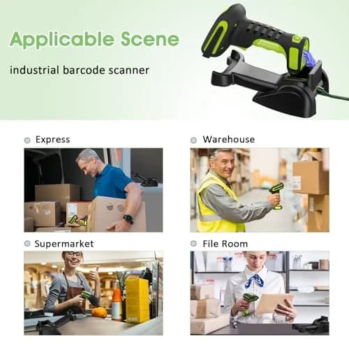 Symcode Bluetooth 2D QR Barcode Scanner with Stand | Waterproof & Dustproof, 30H Battery, Wireless & Wired Connectivity thumbnail 7