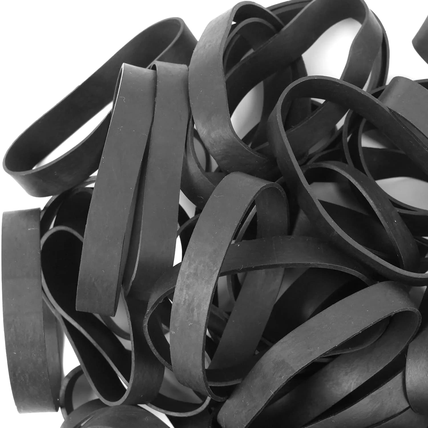 AMUU Size 84 Tactical Rubber Bands Black 50 Pcs | Heavy Duty Elastic Bands for Office Supplies, Files, Crafts - main product image