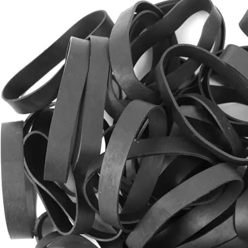 AMUU Size 84 Tactical Rubber Bands Black 50 Pcs | Heavy Duty Elastic Bands for Office Supplies, Files, Crafts thumbnail 1