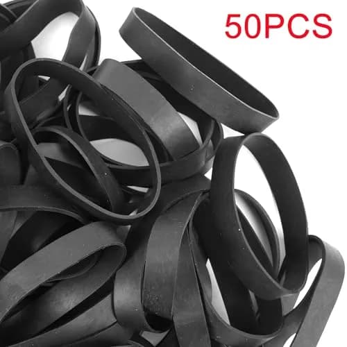 AMUU Size 84 Tactical Rubber Bands Black 50 Pcs | Heavy Duty Elastic Bands for Office Supplies, Files, Crafts thumbnail 5