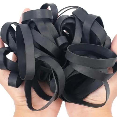 AMUU Size 84 Tactical Rubber Bands Black 50 Pcs | Heavy Duty Elastic Bands for Office Supplies, Files, Crafts thumbnail 3