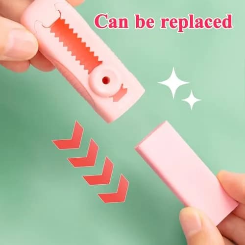 M&G Pink 4+1 Pack Rubber Erasers | Retractable Soft Pink Pencil Erasers for School & Office thumbnail 8