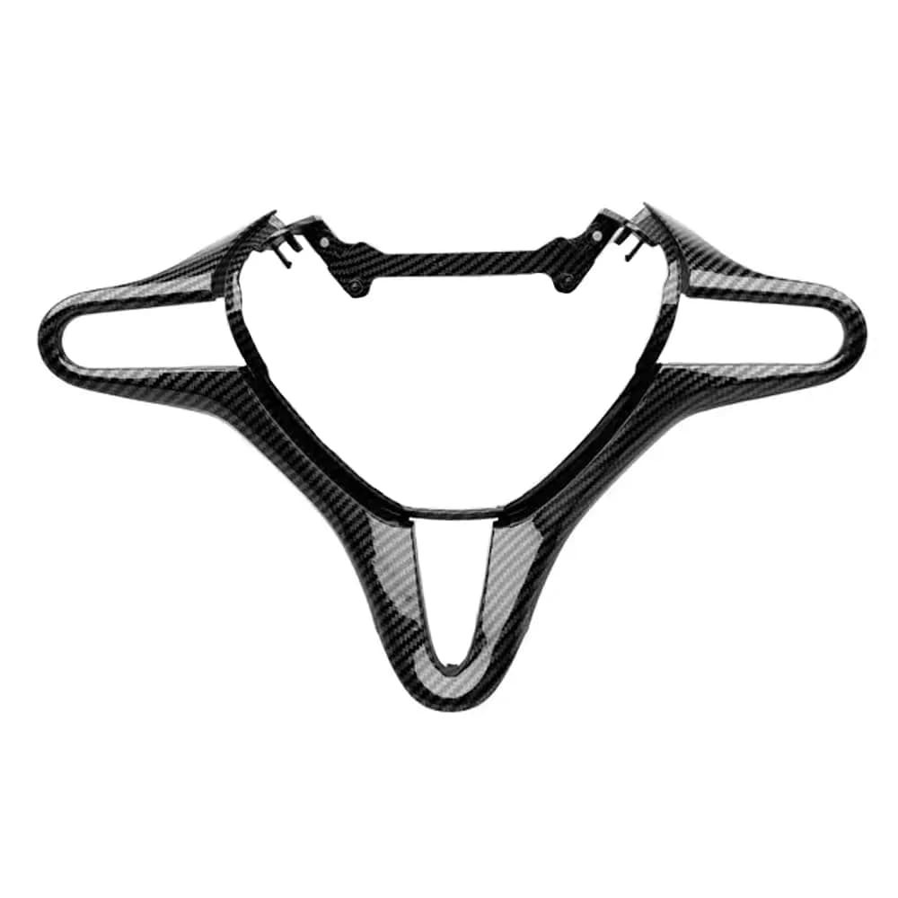 AEETUED Carbon Fiber Style Steering Wheel Trim Cover Frame for Honda Civic 2006-2011 | ABS Interior Moulding Accessories — B-Carbon Fiber Pattern