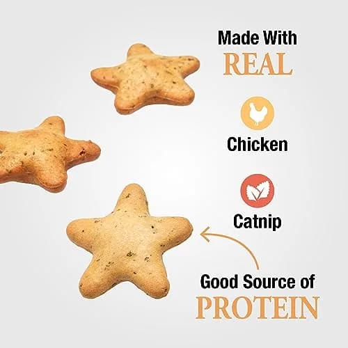 Good ‘N’ Tasty Spinning Stars Cat Treat & Toy 1.5 oz | Interactive, Low Calorie with Real Chicken & Catnip thumbnail 3