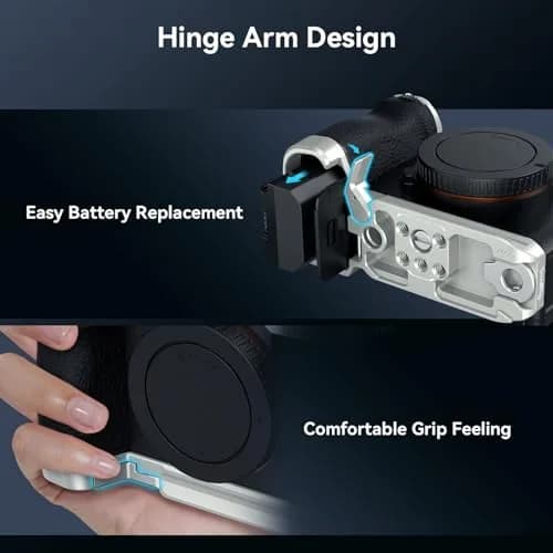SmallRig Base Plate for Sony A7C II/A7CR 4439 (Silver) with Arca-Swiss Quick Release & Magnetic Wrench | 62g Aluminum Alloy thumbnail 4