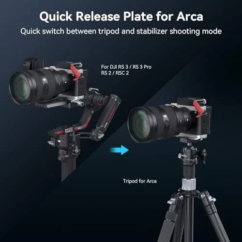 SmallRig Base Plate for Sony A7C II/A7CR 4439 (Silver) with Arca-Swiss Quick Release & Magnetic Wrench | 62g Aluminum Alloy thumbnail 2