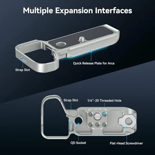 SmallRig Base Plate for Sony A7C II/A7CR 4439 (Silver) with Arca-Swiss Quick Release & Magnetic Wrench | 62g Aluminum Alloy thumbnail 3