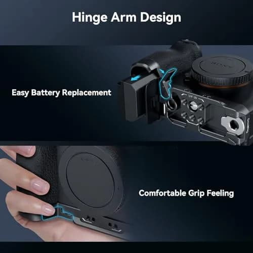 SmallRig Base Plate for Sony A7C II/A7CR 4438 with Arca-Swiss Quick Release Plate | 68g (2.4 oz) thumbnail 4
