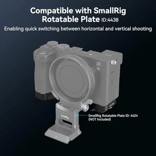 SmallRig Base Plate for Sony A7C II/A7CR 4438 with Arca-Swiss Quick Release Plate | 68g (2.4 oz) thumbnail 6