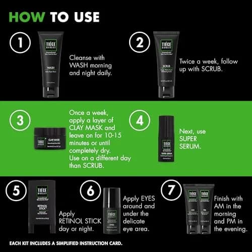 Tiege Hanley Rejuvenation Men's Skin Care Set, 30-Day, 8 Piece Kit | Anti-Aging & Hydrating thumbnail 5