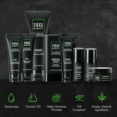Tiege Hanley Rejuvenation Men's Skin Care Set, 30-Day, 8 Piece Kit | Anti-Aging & Hydrating thumbnail 4