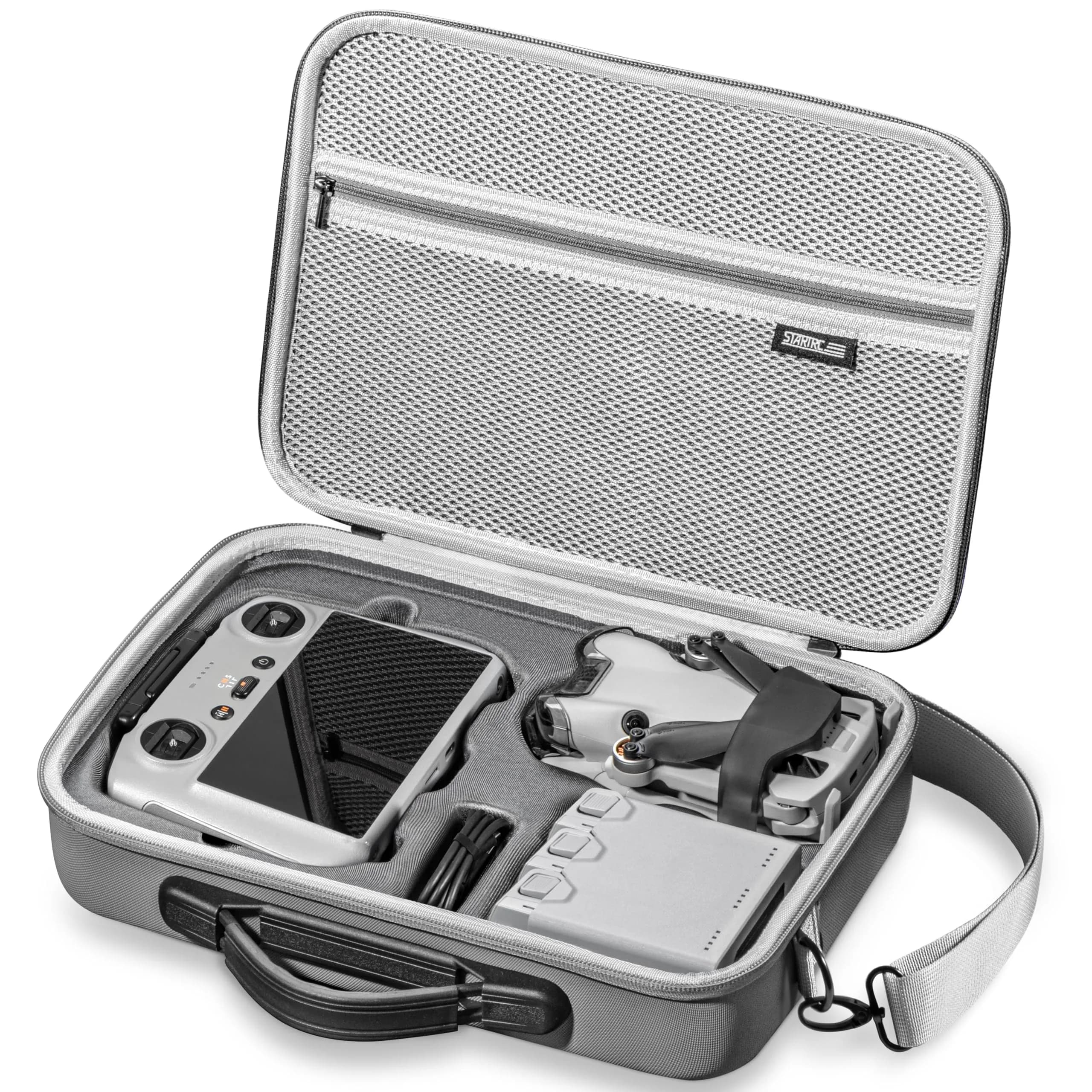 STARTRC Carrying Case for DJI Mini 4 Pro Accessories 25.3cm x 34cm x 9.7cm | Portable Travel Bag with Shoulder Strap - main product image